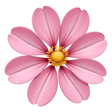pink blossom flower simple petals sticker