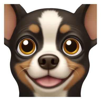 Black and brown chihuahua sticker