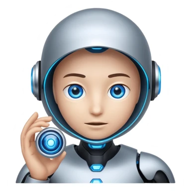 Create for me an image or emoji when an AI comes & changes the world of search engines. sticker