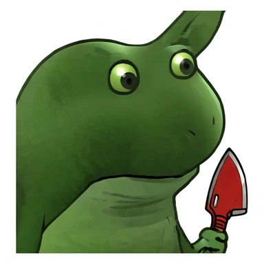 Bunny with cleaver sticker