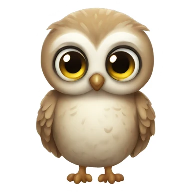 Baby owl sticker