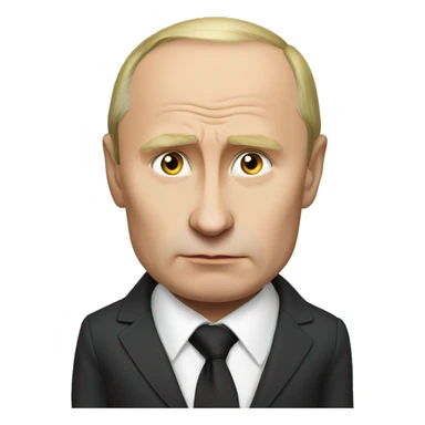 Putin Showing a Gesture of Silence sticker