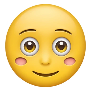 Rolling eyes emoji with a subtle smile instead of a frown” sticker