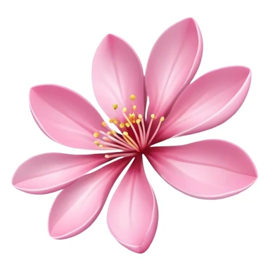 Flying cherry blossom petals sticker