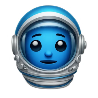 badly drawn blue astronaut sticker