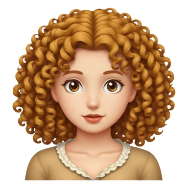 🧍‍♀️but with curly hair  sticker