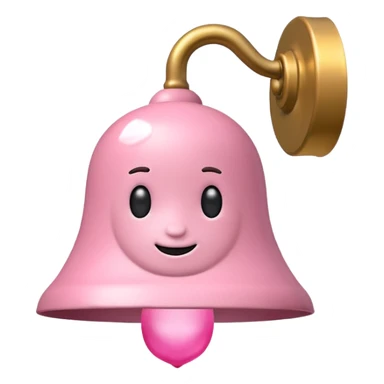 bell pink sticker