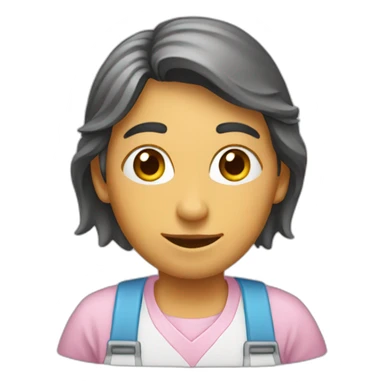 pastelera trabajando sticker