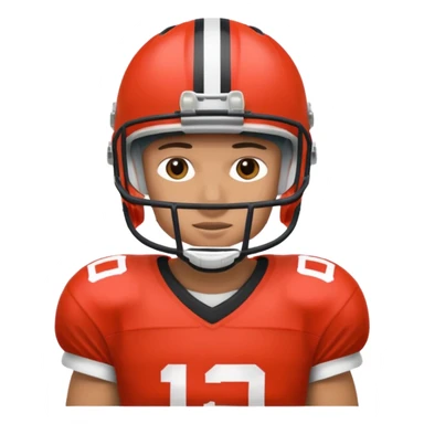 A person who plays football sticker