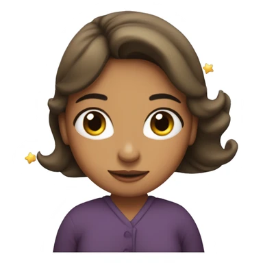 Mujer hada con estrellas y corazones  sticker