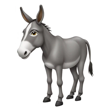 A donkey with heels on sticker