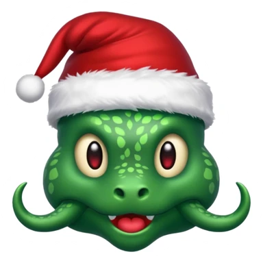 hydra, christmas hat sticker