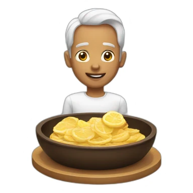 camarera con bandeja sticker