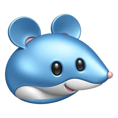 Blue mouse cursor sticker