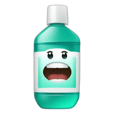 Mouthwash sticker