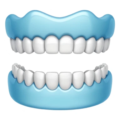 Teeth with aligner clips sticker