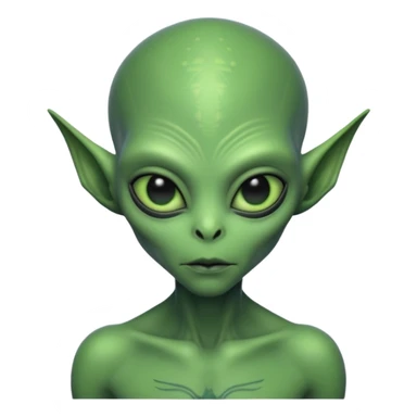 alien with tattoo sticker