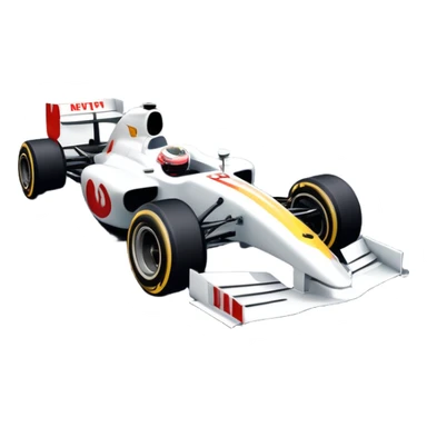 An icon showing a Formula 1 car racing down a track, with the vibrant speed and motion captured in the design. The background features a grand racing stadium with packed stands and winding turns, symbolizing the thrill of high-speed racing. Transparent background highlights the excitement. sticker