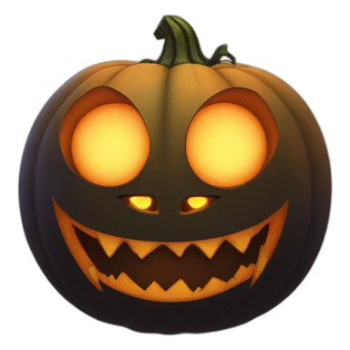 Blackfire pumpkin head with demon eyes sticker
