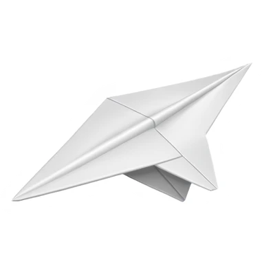 paper airplane sticker