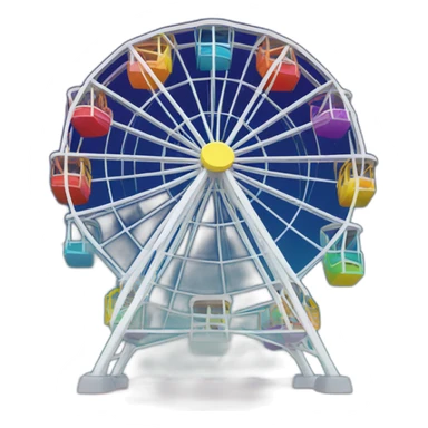 Space ferris wheel sticker