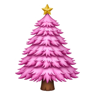 White x-mas tree with pink Christmas tree decorations sticker