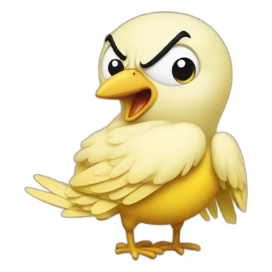 Angry Tweety Pie sticker