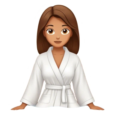 Chica relajandose en un spa sticker