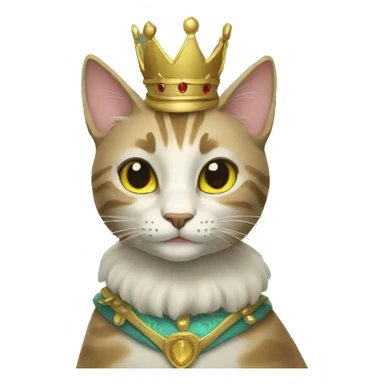 cat queen sticker