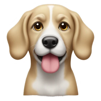 Un perro con bigote  sticker