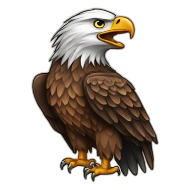 Traditional eagle tattoo sticker