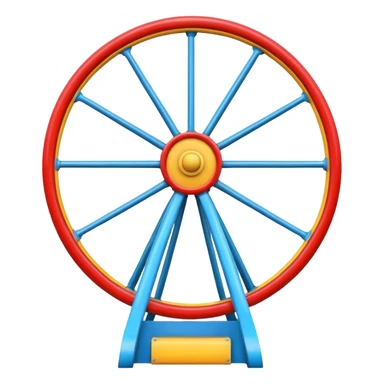 amusement park round wheel sticker
