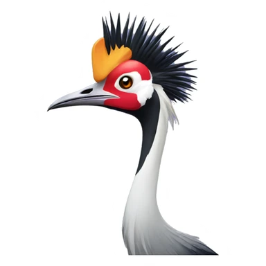 Crowned  crane sticker