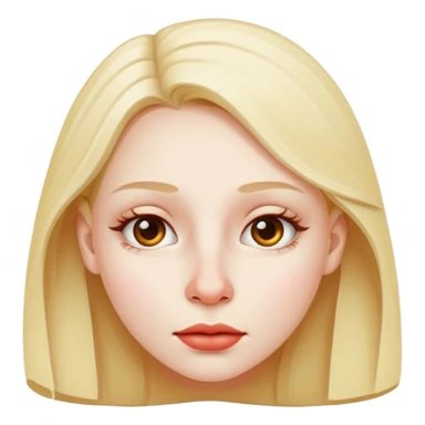 Girl in a nose sticker