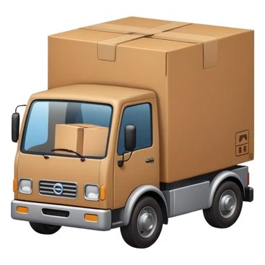 Iphone emoji style + package(box) with truck sticker