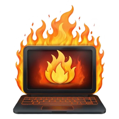 Pc burn sticker