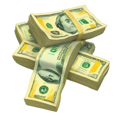 Money money, yellow cash sticker