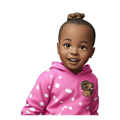 boy with topknot hairstyle sticker