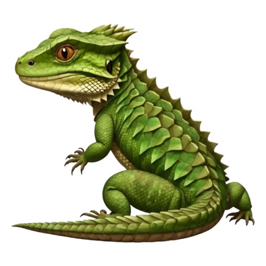 Tuatara image in professional look sticker