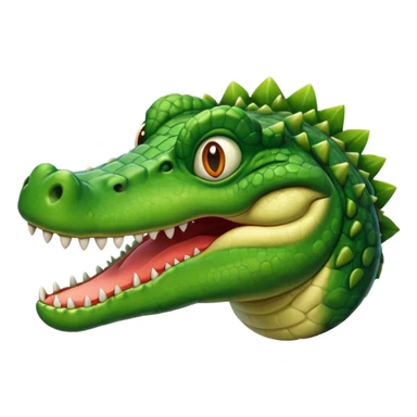 Un cocodrilo con cara de Martí sticker