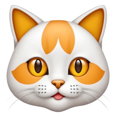 Tüylü beyaz Kedi sticker