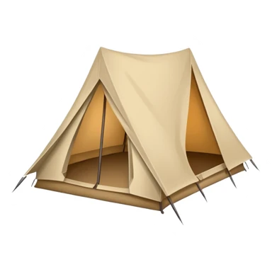 unfolded tent sticker