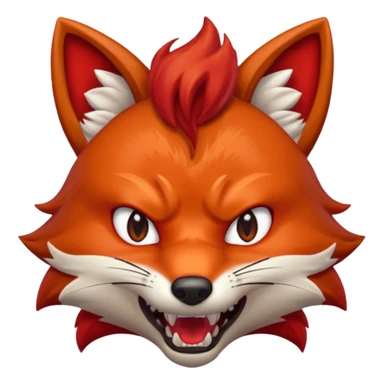 ANGRY FOX sticker