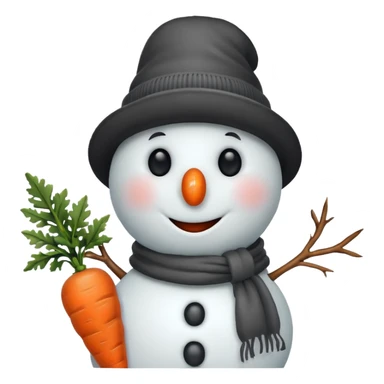 Winter Emoji snowman sticker