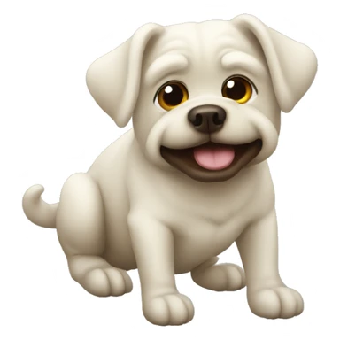 Sapo encima de un perro  sticker