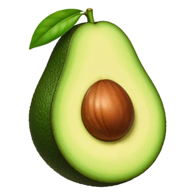 aguacate con labios grandes sticker