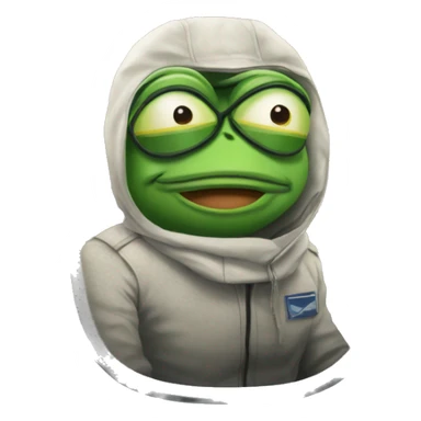 pepe the frog in airplane sticker
