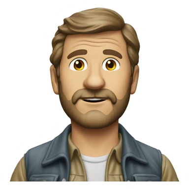 Quint from the movie Jaws, in the clothes he wore in the movie sticker