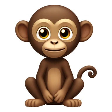 Poopie monkey sticker