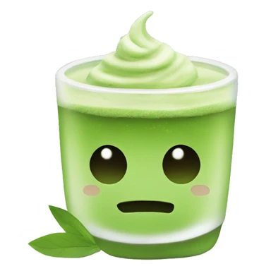 chill matcha sticker